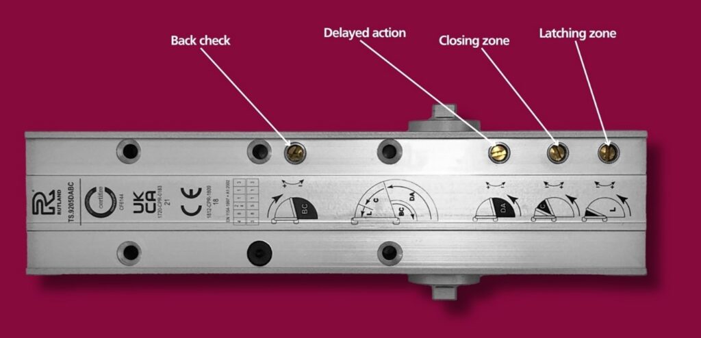 door closer valves