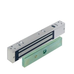 Image shows the two parts of a Rutland face-to-face magnetic lock