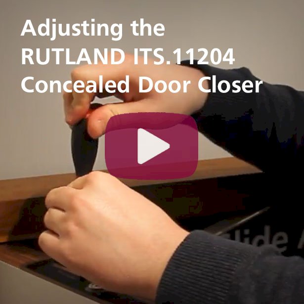 Concealed door closer adjustment: ITS.11204